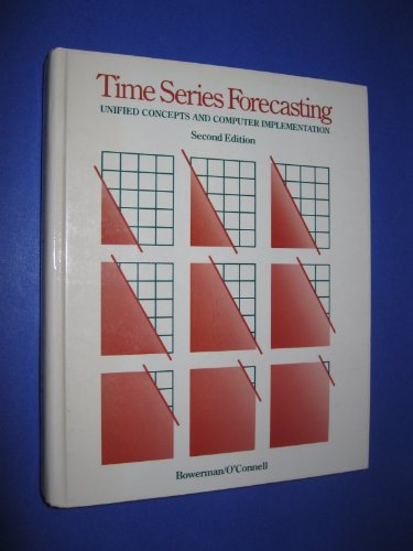 Beispielbild fr Time series forecasting: Unified concepts and computer implementation zum Verkauf von Wonder Book