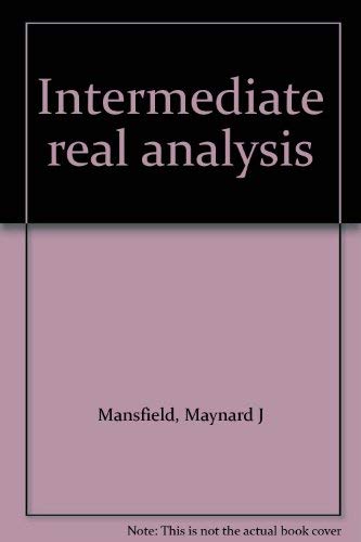 Imagen de archivo de Intermediate real analysis a la venta por Better World Books: West