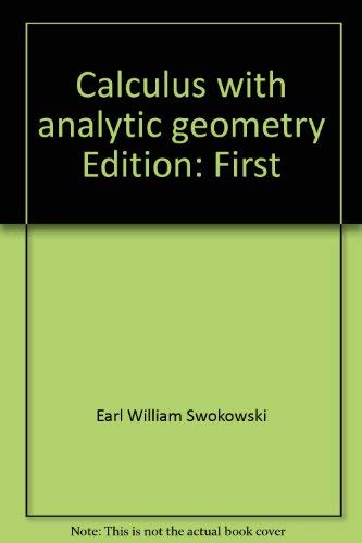 Imagen de archivo de Calculus with analytic geometry a la venta por Solr Books