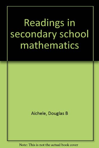 Stock image for Readings in Secondary School Mathematics for sale by Hawking Books