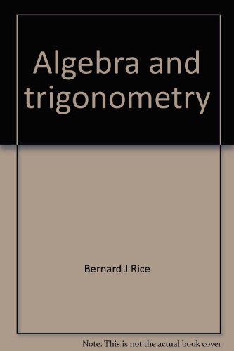 Stock image for Algebra and trigonometry for sale by Better World Books