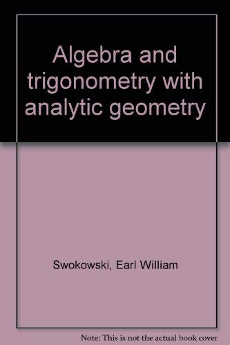 Stock image for Algebra and trigonometry with analytic geometry for sale by HPB-Red