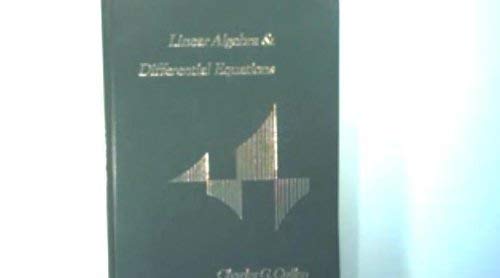 Beispielbild fr Linear Algebra and Differential Equations: An Integrated Approach zum Verkauf von Samuel H. Rokusek, Bookseller