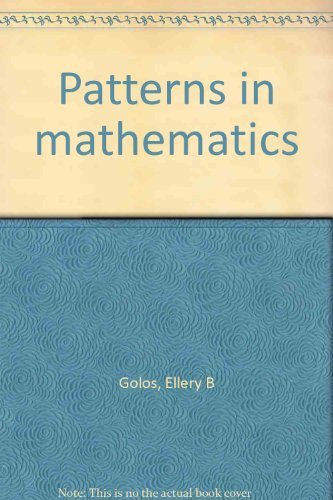 Imagen de archivo de Patterns in mathematics a la venta por HPB-Red