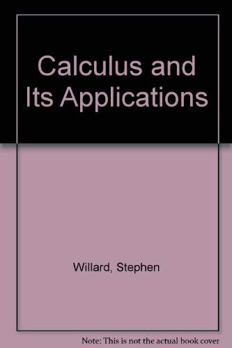 Imagen de archivo de Calculus and its applications a la venta por Idaho Youth Ranch Books