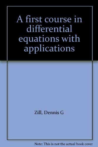 Stock image for A first course in differential equations with applications for sale by ThriftBooks-Atlanta