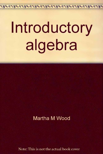 Imagen de archivo de Introductory algebra a la venta por Wonder Book