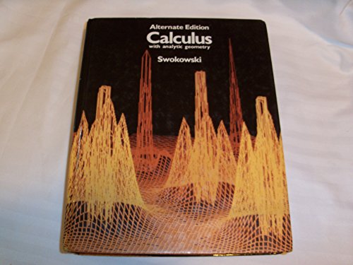 Beispielbild fr Calculus with analytic geometry zum Verkauf von BooksRun