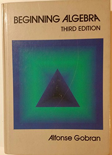Imagen de archivo de Beginning Algebra a la venta por ThriftBooks-Dallas