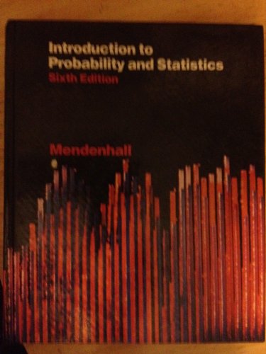 9780871503657: Introduction to probability and statistics