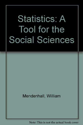 Imagen de archivo de Statistics: A tool for the social sciences a la venta por Red's Corner LLC