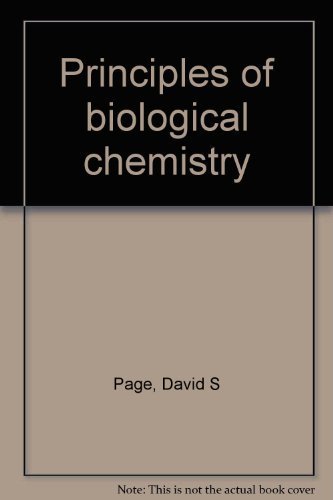 Stock image for Principles of biological chemistry for sale by HPB-Red