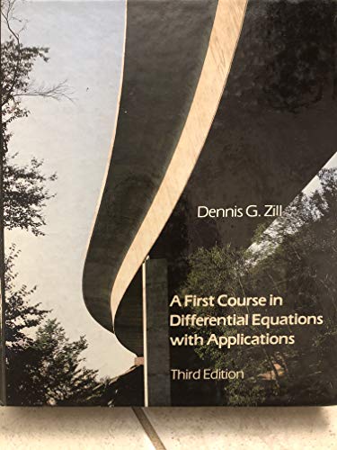 9780871509284: Title: A first course in differential equations with appl
