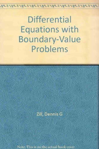 Stock image for Differential Equations with Boundary-Value Problems for sale by HPB-Red