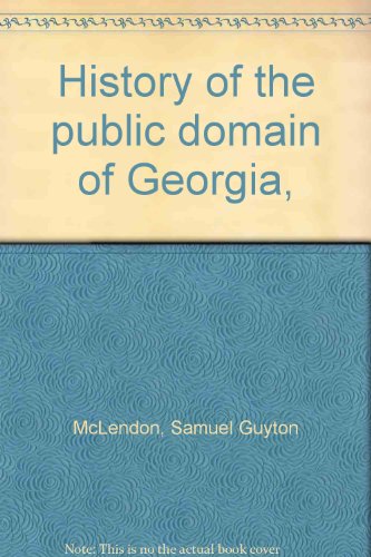 History of the Public Domain of Georgia
