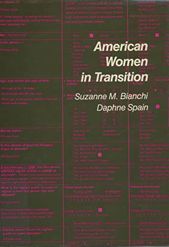 9780871541123: American Women in Transition (Russell Sage Foundation Census Series)