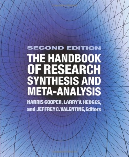 9780871541635: The Handbook of Research Synthesis and Meta-Analysis