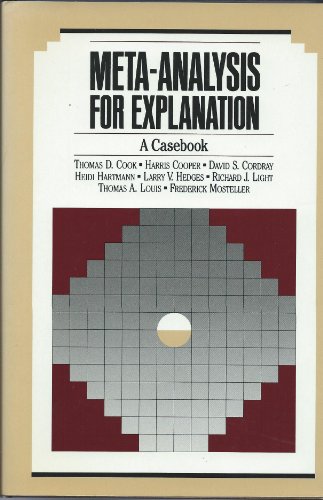Stock image for Meta-Analysis for Explanation : A Casebook for sale by Better World Books