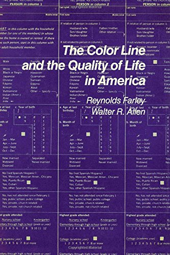 Beispielbild fr The Color Line and the Quality of Life in America zum Verkauf von Better World Books