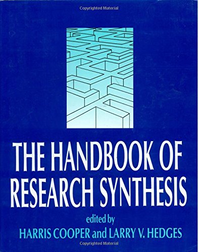 Beispielbild fr The Handbook of Research Synthesis zum Verkauf von Better World Books