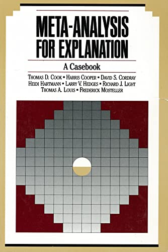 9780871542281: Meta-Analysis for Explanation: A Casebook