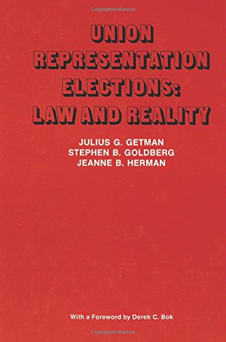 9780871543028: Union Representation Elections: Law and Reality (Publications of Russell Sage Foundation)