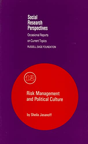 Stock image for Risk Management and Political Culture for sale by Better World Books