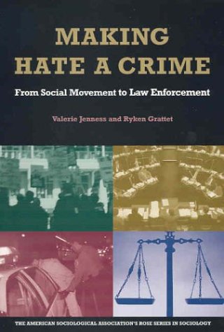 9780871544094: Making Hate a Crime: From Social Movement to Law Enforcement (ASA Rose Series in Sociology)