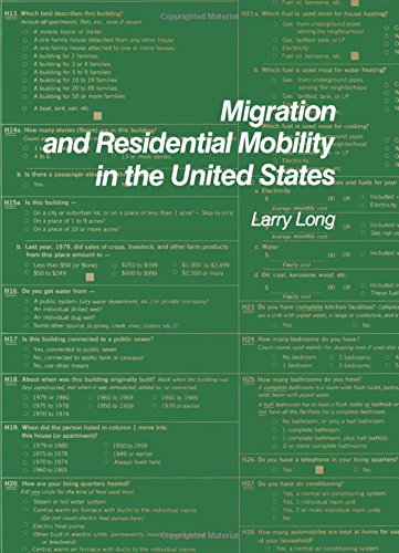 Imagen de archivo de Migration and Residential Mobility in the United States a la venta por Better World Books