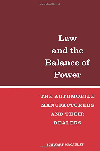 Beispielbild fr Law and the Balance of Power zum Verkauf von Wonder Book