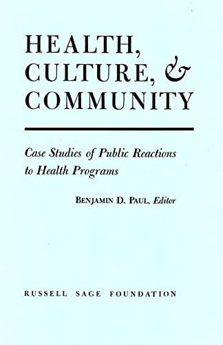 Imagen de archivo de Health, Culture, and Community a la venta por Wonder Book