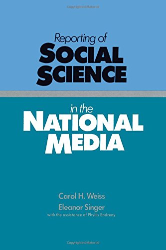 Stock image for Reporting of Social Science in the National Media for sale by Better World Books