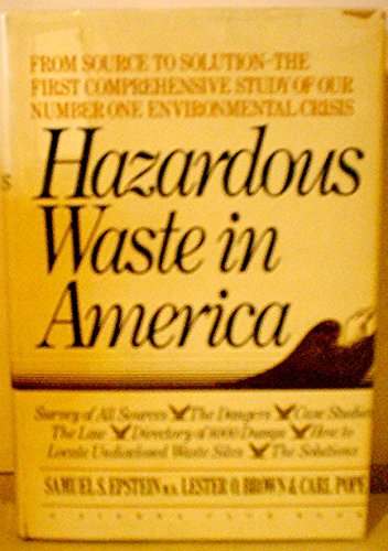 Imagen de archivo de HAZARDOUS WASTE IN AMERICA a la venta por Robert Rhodes - Bookseller