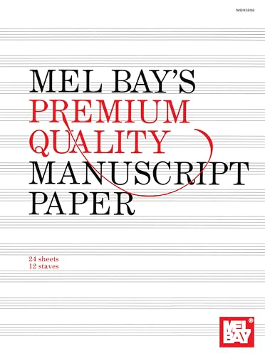 Beispielbild fr Premium Quality Manuscript Paper Twelve-Stave Quire (24) zum Verkauf von Buchpark