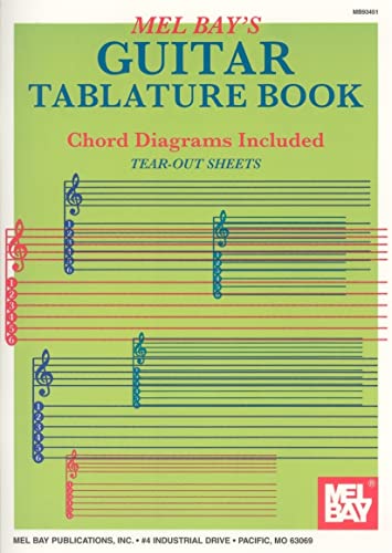 Beispielbild fr Guitar Tablature Book zum Verkauf von Better World Books