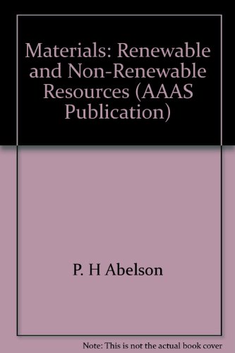 Materials: Renewable and nonrenewable resources (AAAS publication).