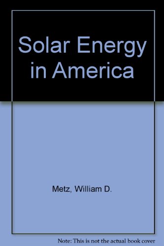 Stock image for Solar Energy in America for sale by Better World Books