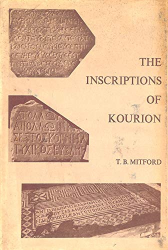 9780871690838: Inscriptions of Kourion: Memoirs, American Philosophical Society (Vol. 83) (Memoirs of the American Philosophical Society)