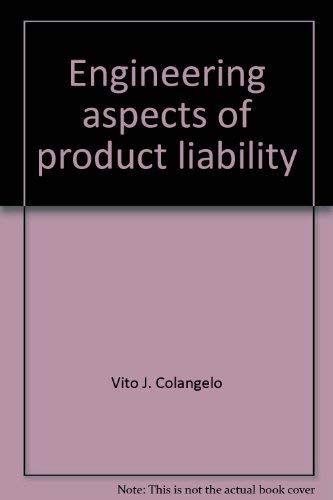 Stock image for Engineering Aspects of Product Liability for sale by NWJbooks