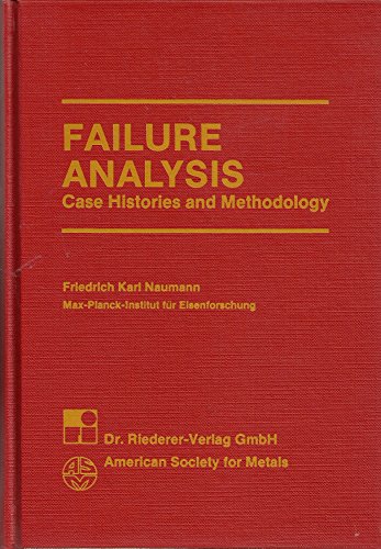 Beispielbild fr Failure Analysis: Case Histories and Methodology zum Verkauf von Buchpark