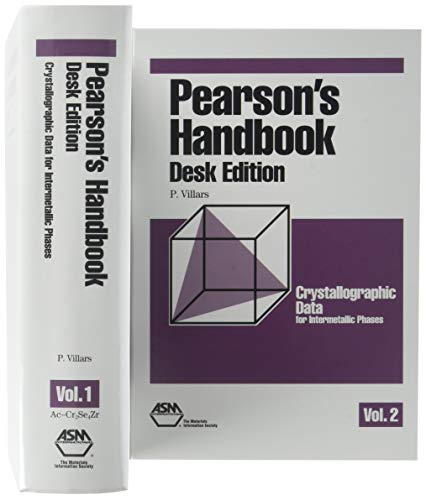 9780871706034: Pearson's Handbook: Desk Edition: Crystallographic Data for Intermetallic Phases (2 Volume Set)