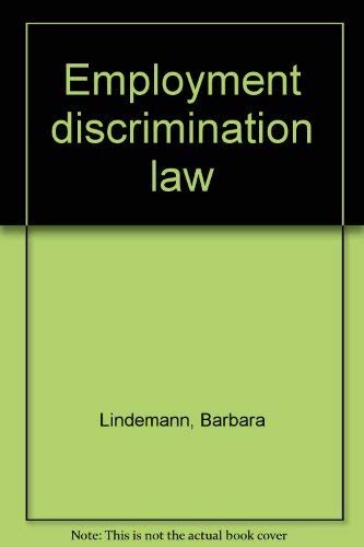 Stock image for Employment Discrimination Law for sale by Mythos Center Books