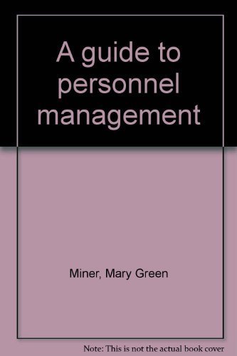 9780871791856: A guide to personnel management