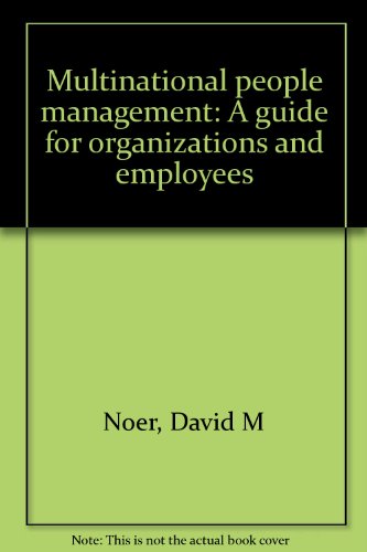 Stock image for Multinational People Management: A Guide for Organizations and Employees for sale by RPL Library Store