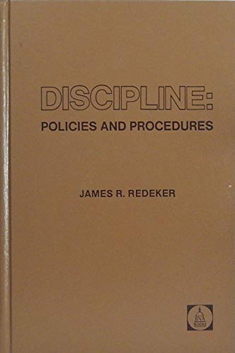 Beispielbild fr Discipline: Policies and Procedures zum Verkauf von HPB-Red