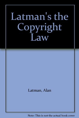 Stock image for Latman's the Copyright Law for sale by HPB-Red