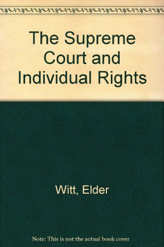 Beispielbild fr Supreme Court and Individual Rights zum Verkauf von Better World Books