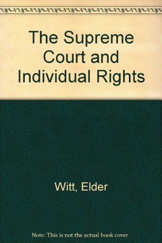 Imagen de archivo de Supreme Court and Individual Rights a la venta por Better World Books