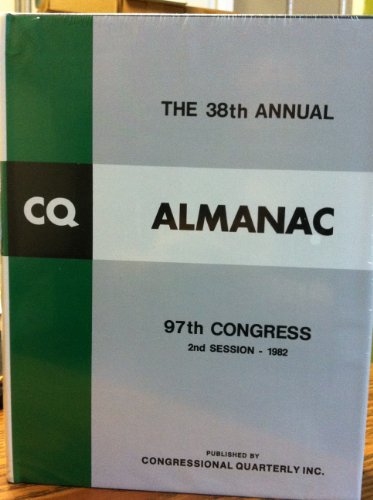 Beispielbild fr Congressional Quarterly Almanac, 1982 (Cq Almanac) zum Verkauf von Better World Books