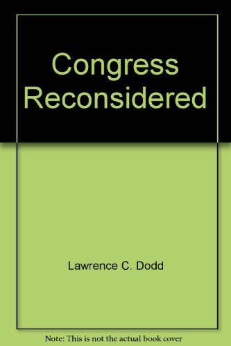 9780871873323: Congress reconsidered